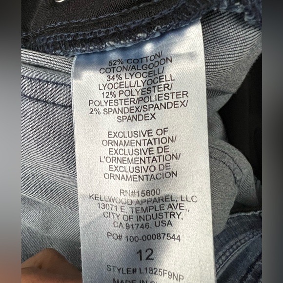 #251W☑️Wit & Wisdom Luxe Touch Itty Bitty Boot Blue Jeans - Picture 13 of 14